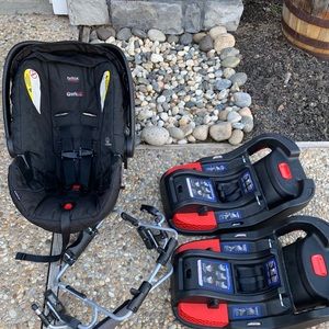 Britax B Safe car seat bases and adapter